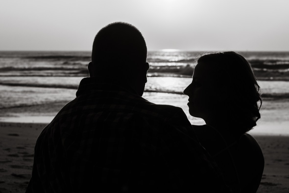 Black and white silouette